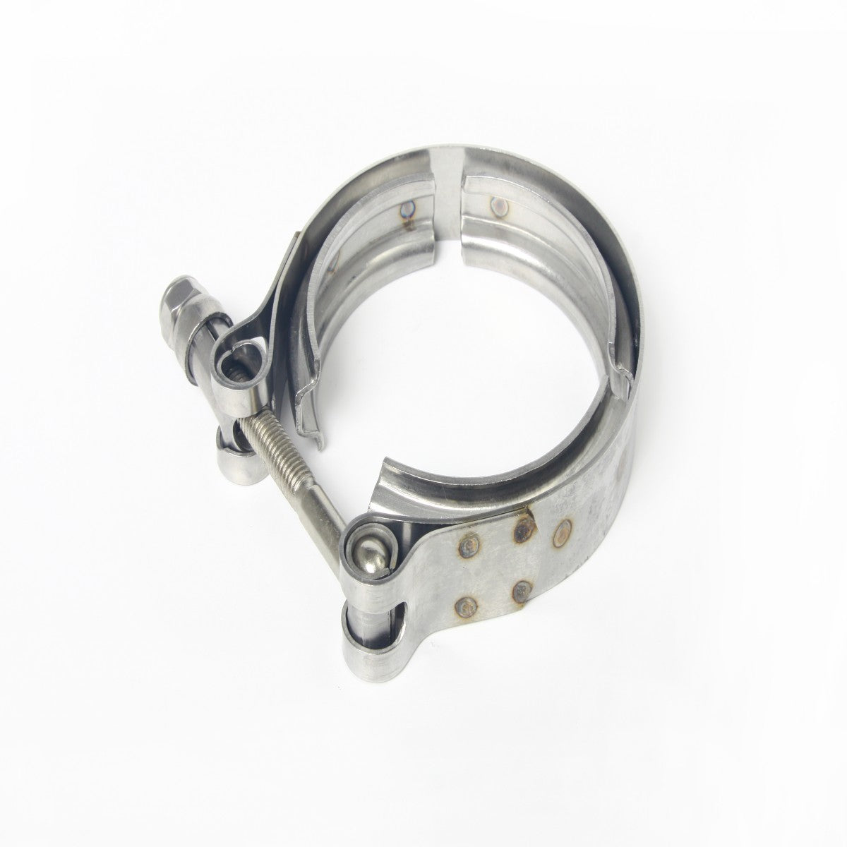 2.5" V-Band Clamp with Flanges – Stainless Steel Exhaust Turbo Downpipe Kit
