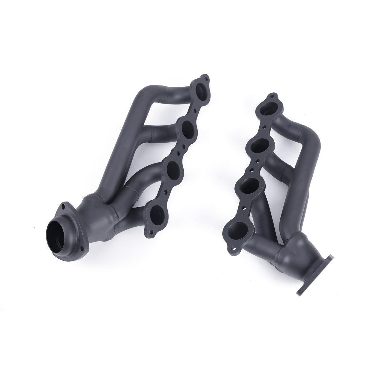 FOR 02-13 CHEVY/GMC 1500 TRUCKS V8 4.8L/5.3L BLACK COATING SHORTY HEADERS