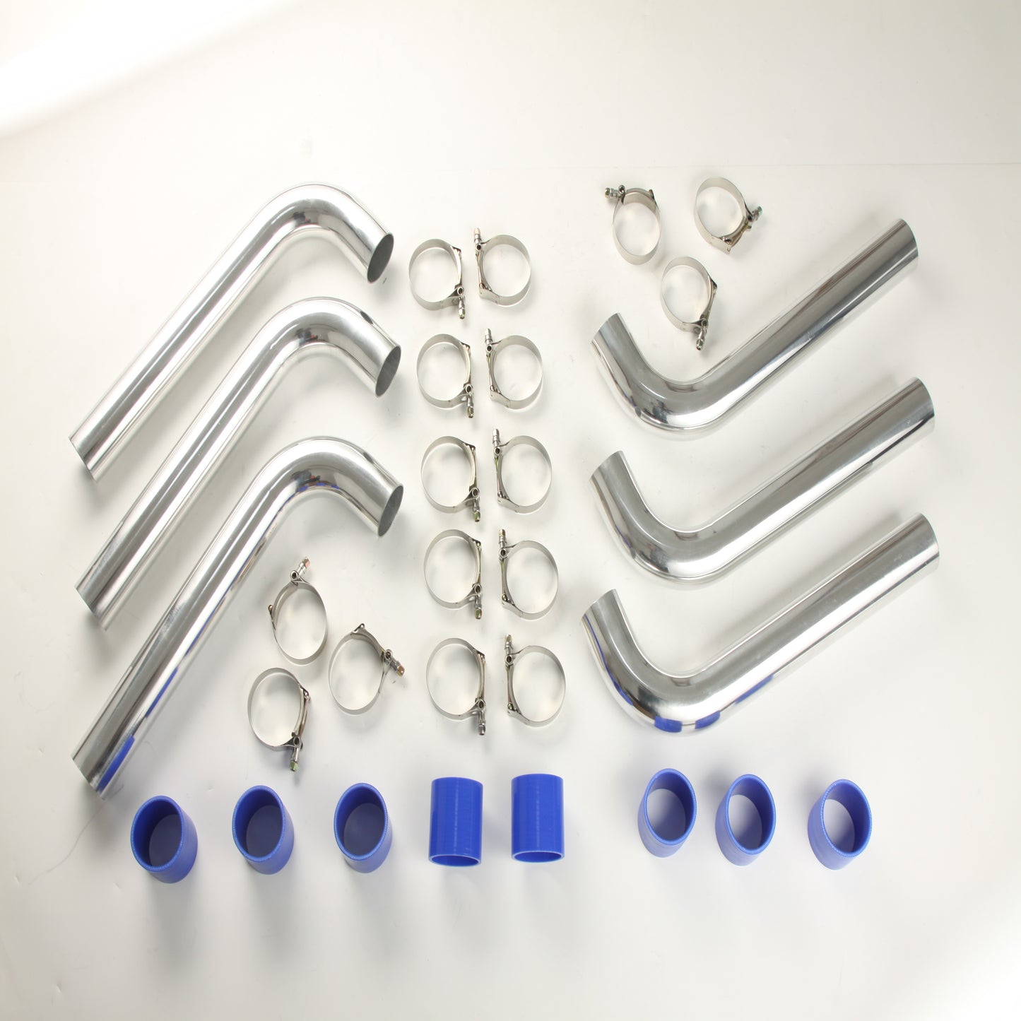 Universal 2.5" Stainless Steel Intercooler Pipe Kit