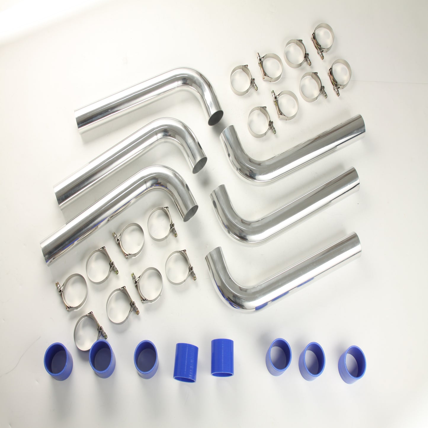 Universal 2.5" Stainless Steel Intercooler Pipe Kit