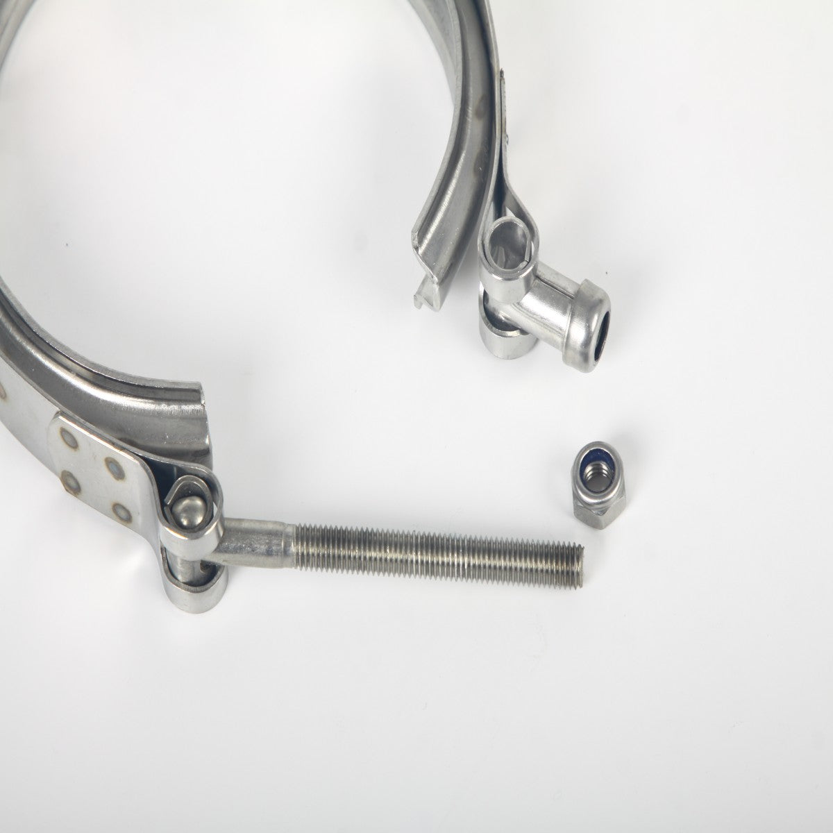 4" V-Band Clamp Kit with Stainless Steel Flanges – Heavy-Duty Turbo Exhaust Connection