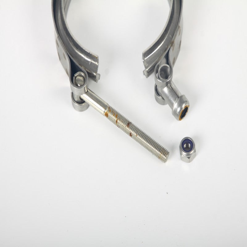 3" V-Band Clamp with Stainless Steel Flanges – Turbo Exhaust Downpipe Kit