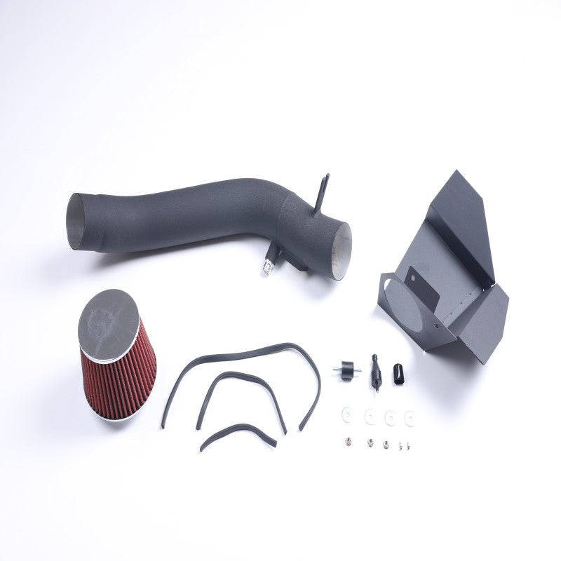 For 12-15 BMW 335i F30 Sedan 3.0L Polish Cold Air Intake+Red Filter Cover