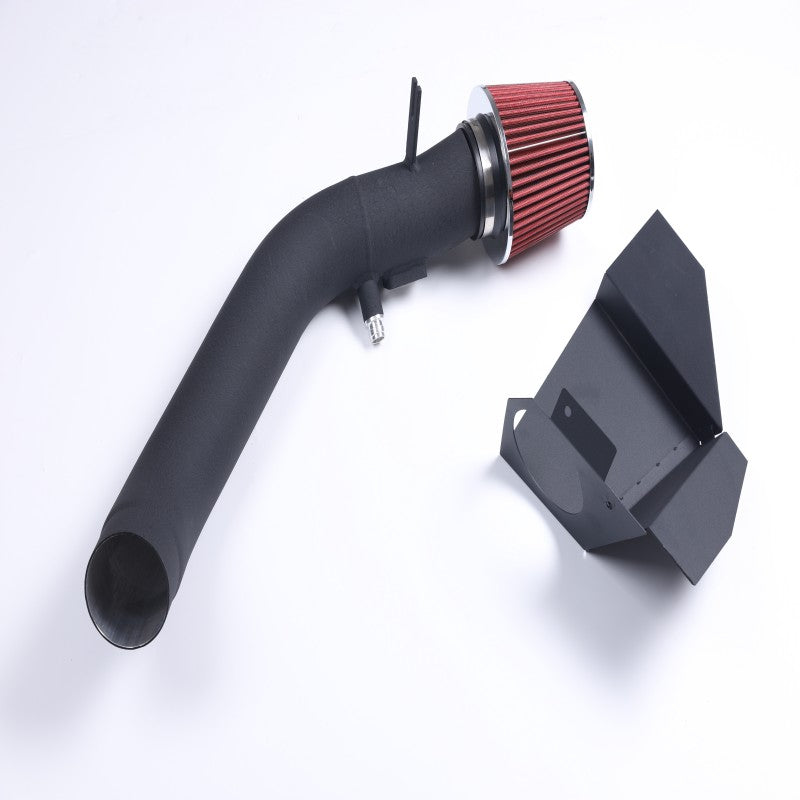 For 12-15 BMW 335i F30 Sedan 3.0L Polish Cold Air Intake+Red Filter Cover