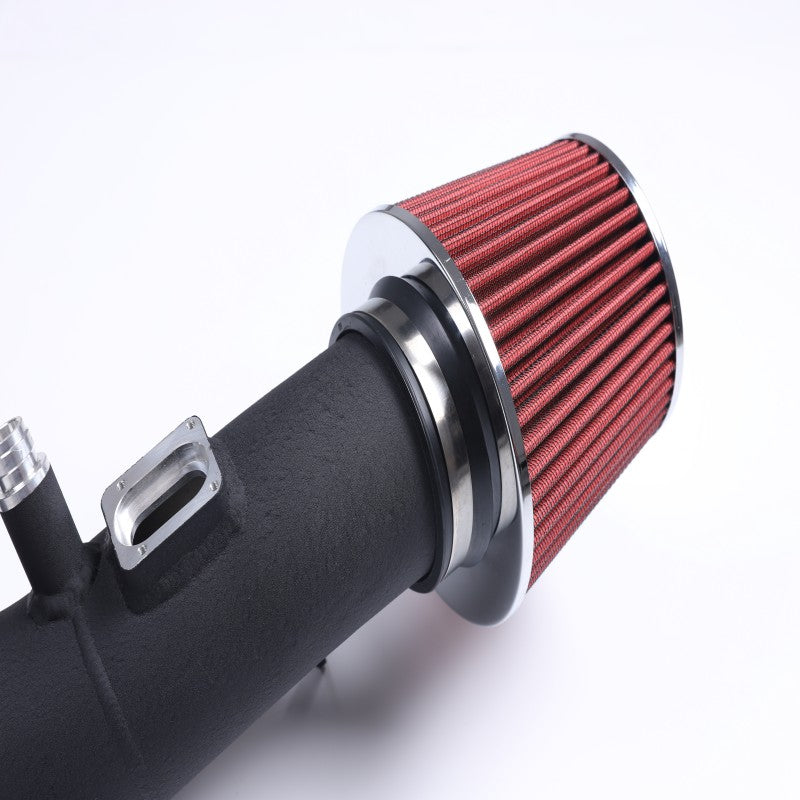 For 12-15 BMW 335i F30 Sedan 3.0L Polish Cold Air Intake+Red Filter Cover