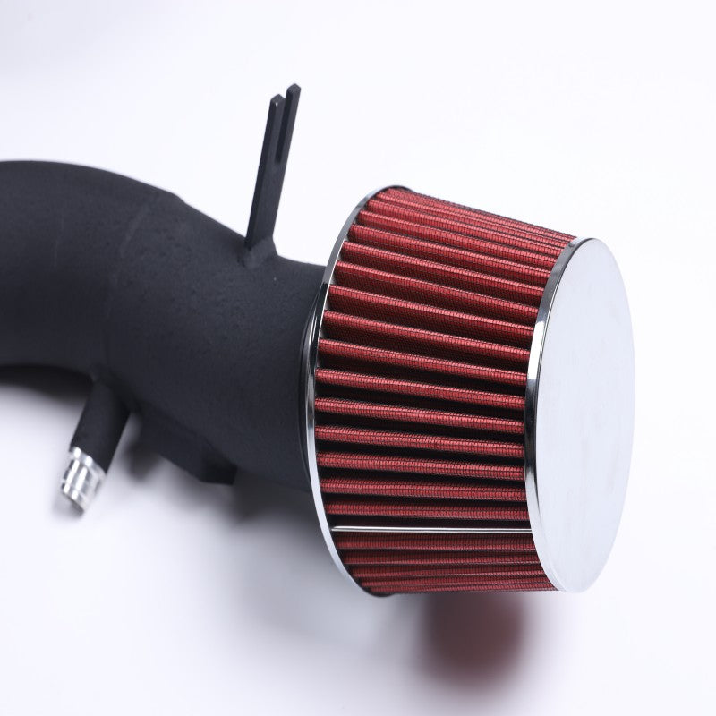 For 12-15 BMW 335i F30 Sedan 3.0L Polish Cold Air Intake+Red Filter Cover