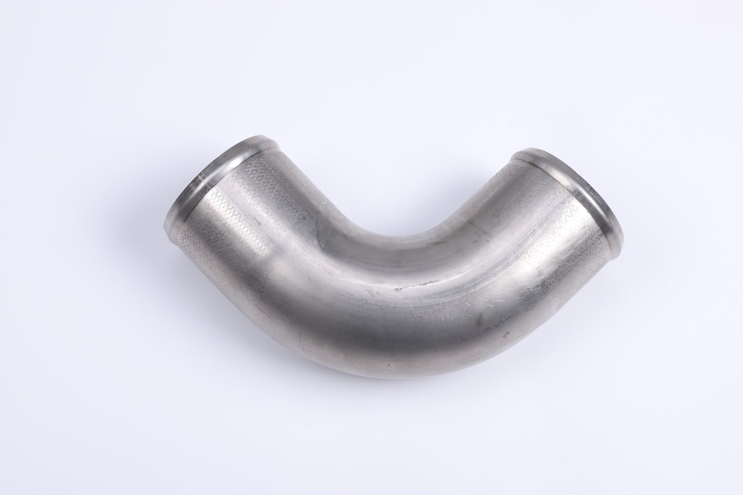 90° 3.5" (89mm) OD 304 Stainless Steel 16 Gauge Elbow Pipe – 5-5/8" CLR Universal Fit