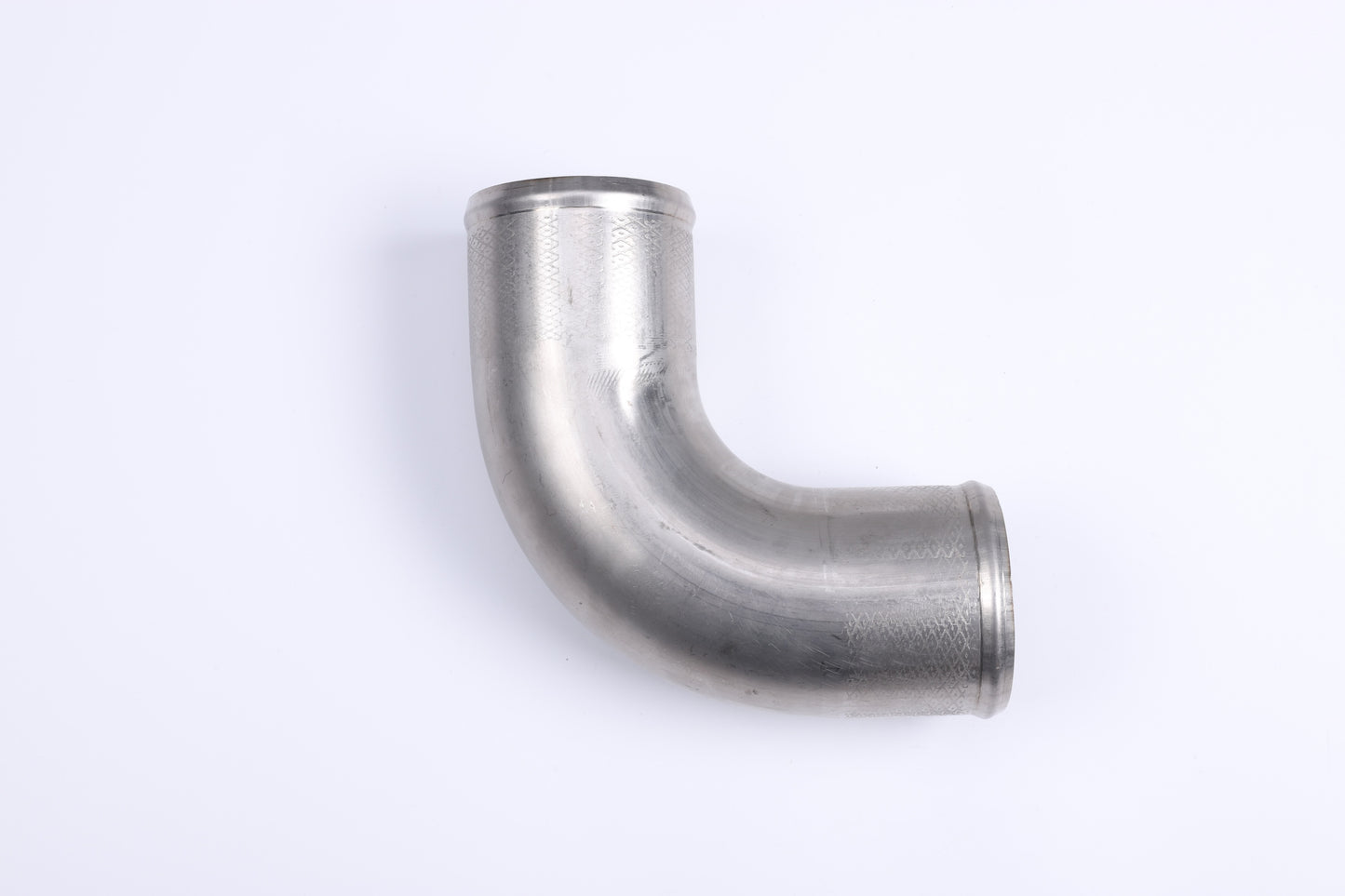 90° 3.5" (89mm) OD 304 Stainless Steel 16 Gauge Elbow Pipe – 5-5/8" CLR Universal Fit