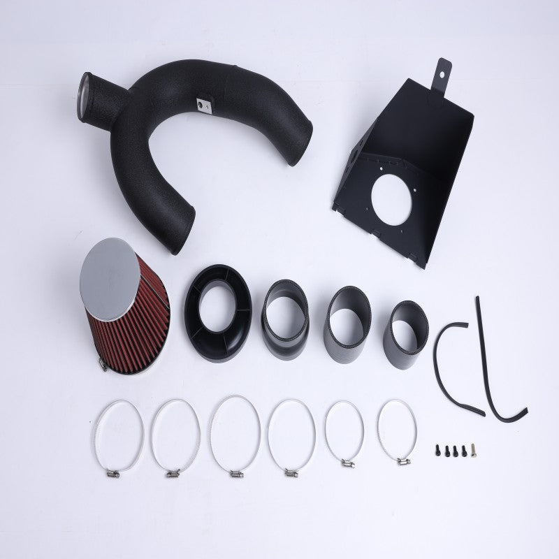 FOR 12-14 FORD F150 3.5L V6 ECOBOOST TURBO RED COLD HEAT SHIELD AIR INTAKE KIT