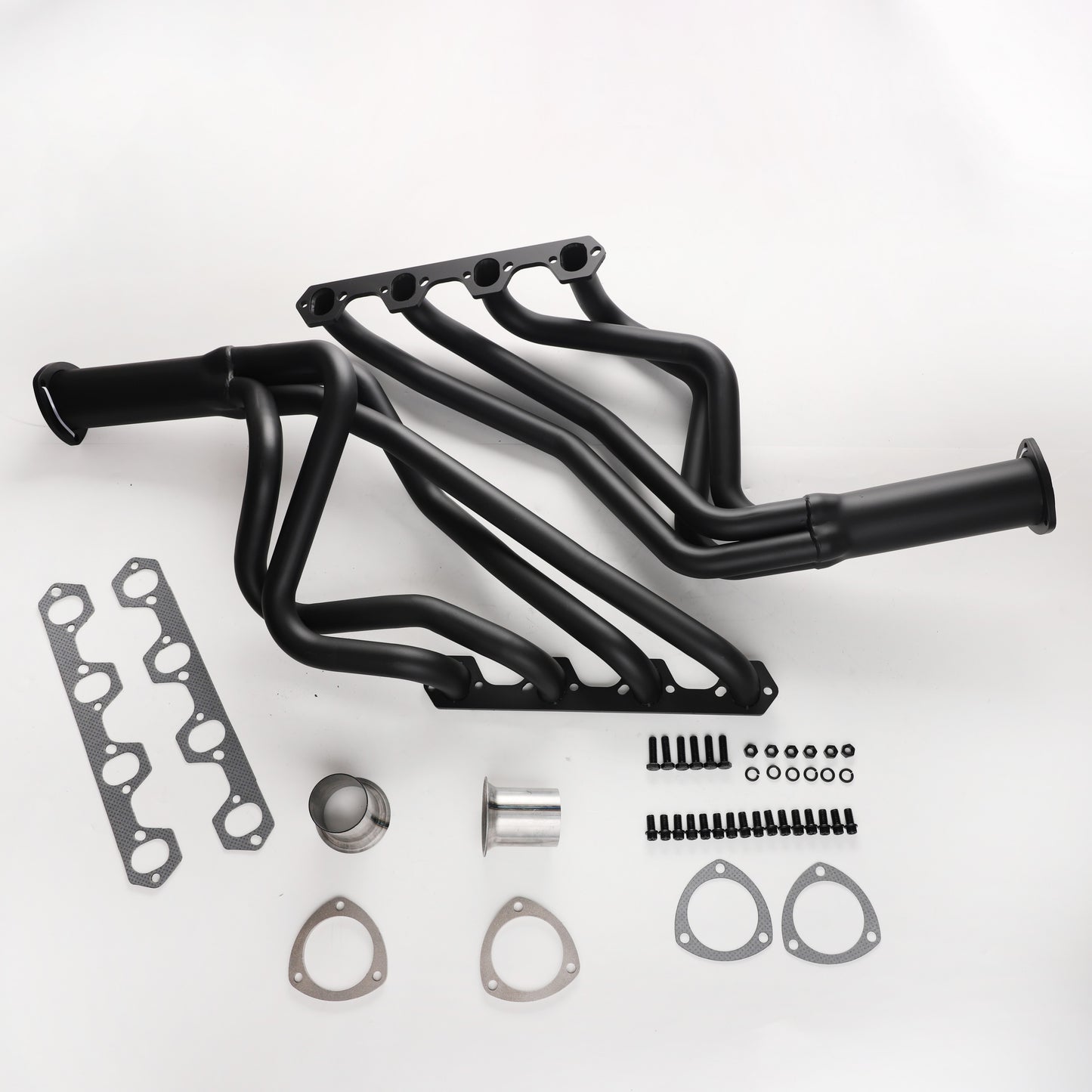 For 64-70 Mustang 67-70 Cougar 260-302W Tube Size 1.5" Collector Size 3" Long Tube Headers
