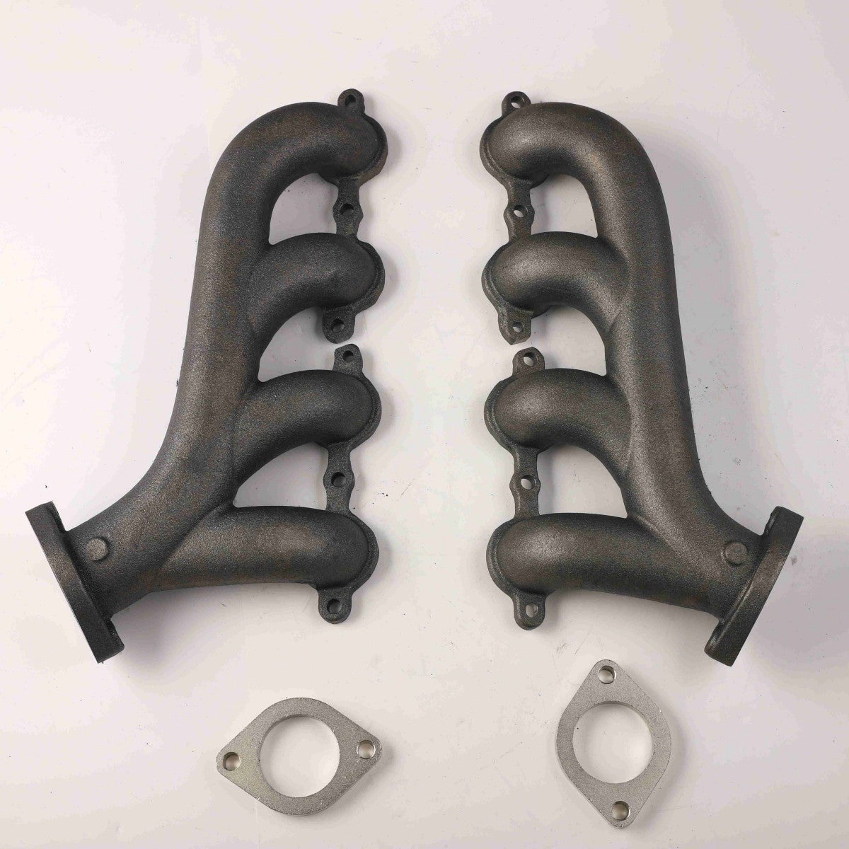 2.25" Outlets Flowtech Original Ceramic Swap Exhaust Manifolds for LS Engines