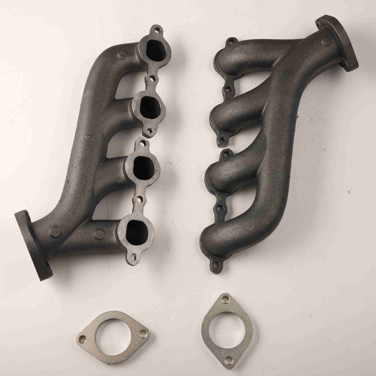 2.25" Outlets Flowtech Original Ceramic Swap Exhaust Manifolds for LS Engines