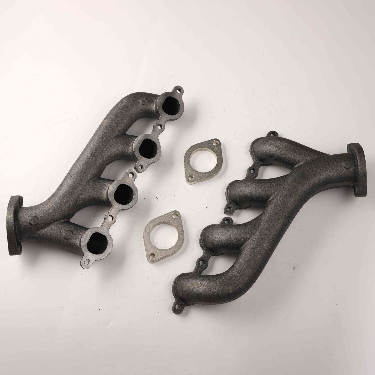 2.25" Outlets Flowtech Original Ceramic Swap Exhaust Manifolds for LS Engines