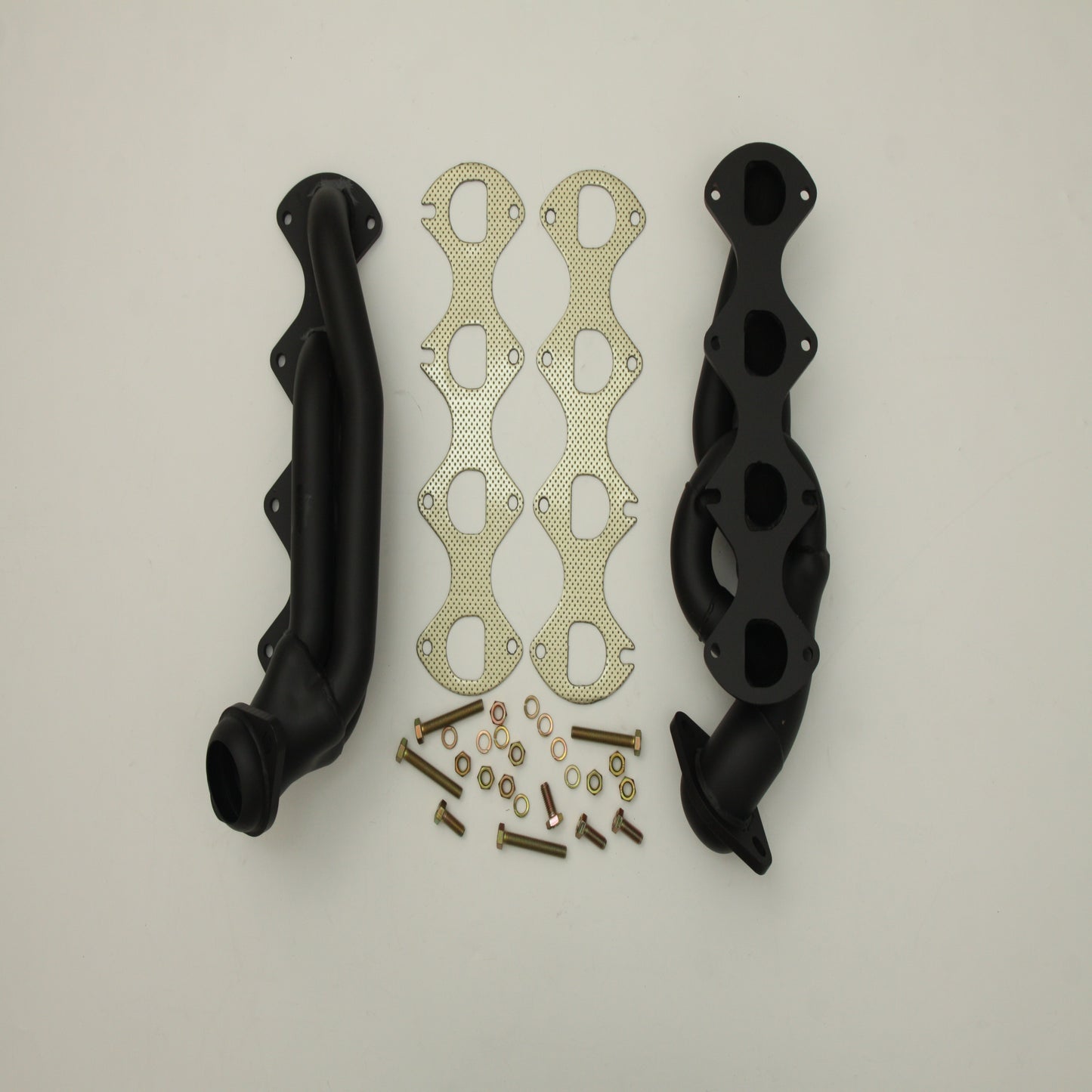 2004–2008 Ford F-150 5.4L V8 Black Painted Shorty Exhaust Headers