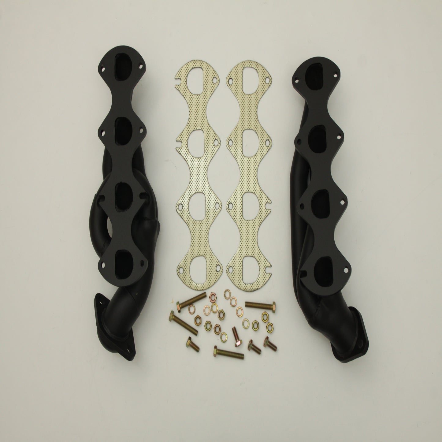 2004–2008 Ford F-150 5.4L V8 Black Painted Shorty Exhaust Headers