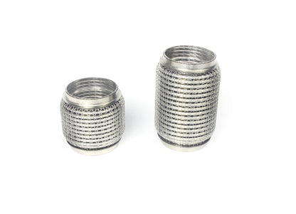 3" ID 304 Stainless Steel Exhaust Flex Pipe Interlocking Liner Coupler Turbo
