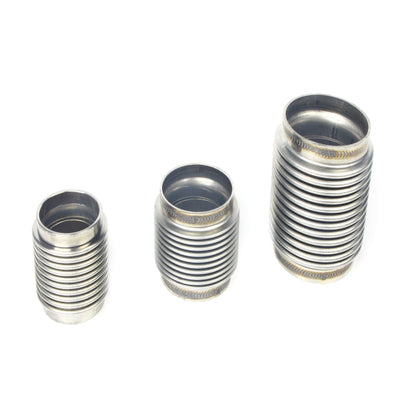 3" ID/OD Flex Joint Pipe Ultra 4" Overall Length Exhaust Flex Bellows