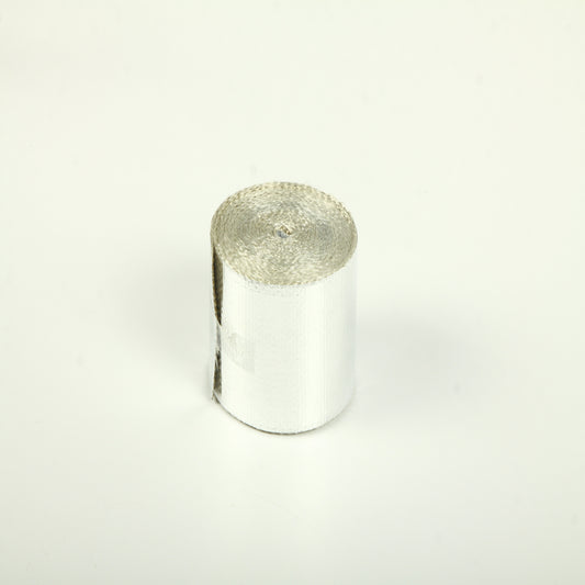 Wrap-16Ft Fiberglass Heat Shield Tape – Silver Exhaust Protection Roll