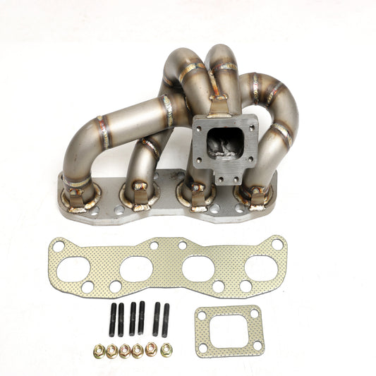 Nissan CA18DET T25/T28 Turbo Exhaust Manifold – 3mm Steam Pipe Stainless Steel Header
