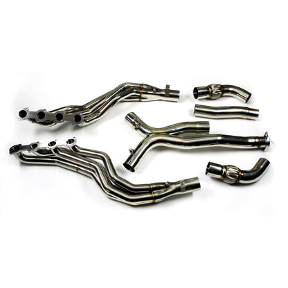 Steel Exhaust Manifold Header for Mercedes Benz AMG CLS55 CLS500 E55 E500 M113K Long for 5.4L Engine Models