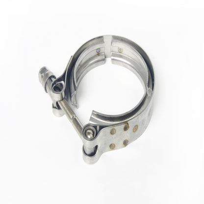 2.5" V-Band Clamp with Flanges – Stainless Steel Exhaust Turbo Downpipe Kit