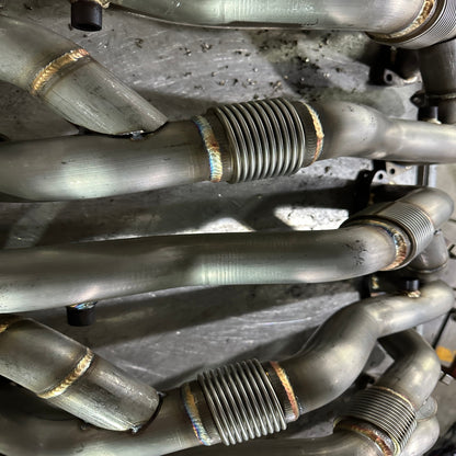 3" ID/OD Flex Joint Pipe Ultra 4" Overall Length Exhaust Flex Bellows