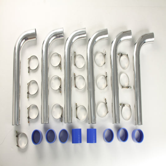 Universal 2.5" Stainless Steel Intercooler Pipe Kit