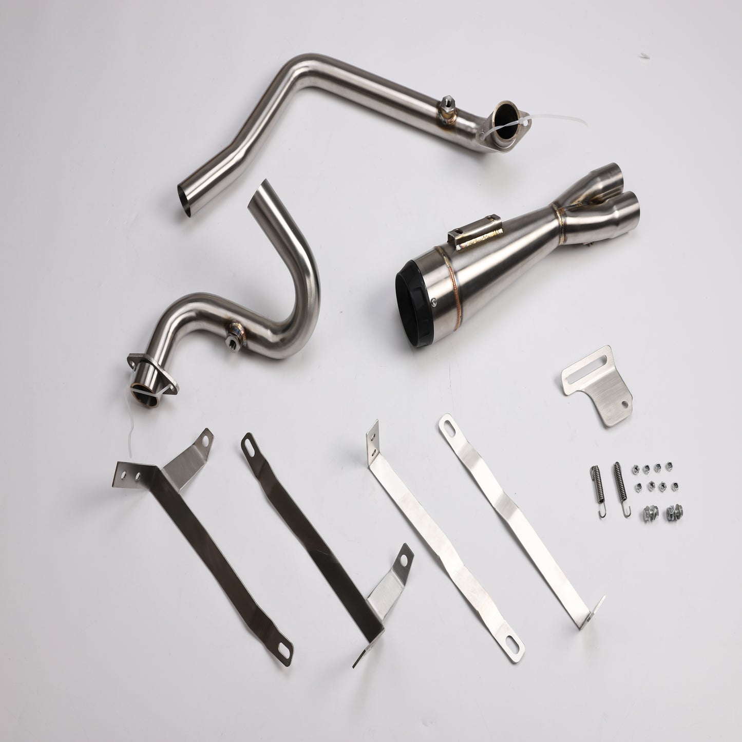FOR 2020-UP HARLEY TOURING INDIAN CHALLENGER BRUSHED 2 INTO 1 SHORTY EXHAUST