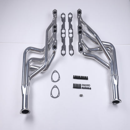 FOR 64-74 CHEVELLE/El CAMINO MONTE CARLO 283-400CI CERAMIC COAT LONG TUBE HEADER