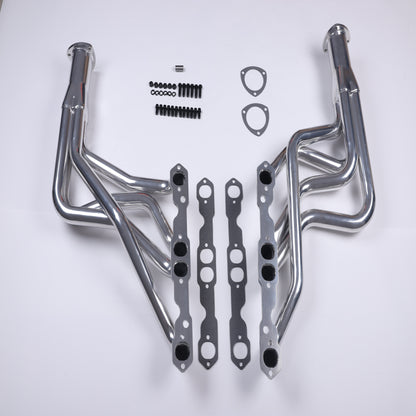 FOR 64-74 CHEVELLE/El CAMINO MONTE CARLO 283-400CI CERAMIC COAT LONG TUBE HEADER