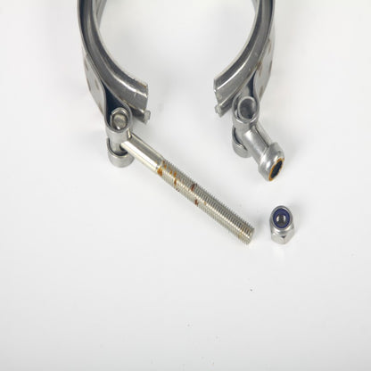 3" V-Band Clamp with Stainless Steel Flanges – Turbo Exhaust Downpipe Kit