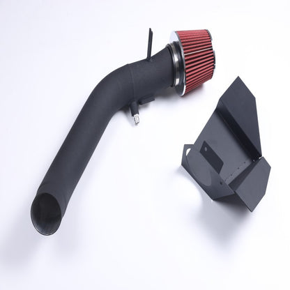 For 12-15 BMW 335i F30 Sedan 3.0L Polish Cold Air Intake+Red Filter Cover