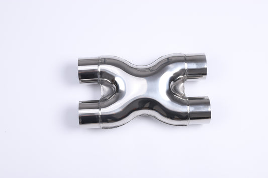 2.5" X-pipe Universal 304 stainless steel exhaust pipe