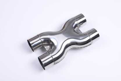 2.5" X-pipe Universal 304 stainless steel exhaust pipe