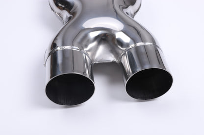 2.5" X-pipe Universal 304 stainless steel exhaust pipe