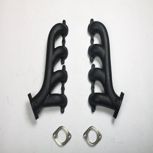 Multi-Fit 2.25" Outlet Black Ceramic LS Swap Exhaust Manifolds