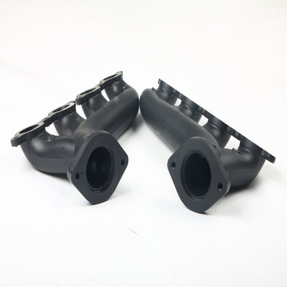 Multi-Fit 2.25" Outlet Black Ceramic LS Swap Exhaust Manifolds