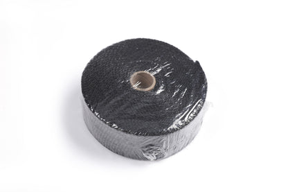 WRAP-1 Black Heat Wrap Tape 50mm x 0.8mm x 10m – High-Temperature Exhaust Wrap
