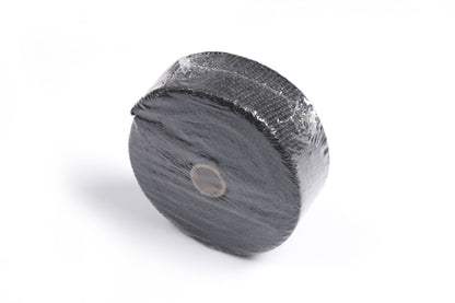 WRAP-1 Black Heat Wrap Tape 50mm x 0.8mm x 10m – High-Temperature Exhaust Wrap