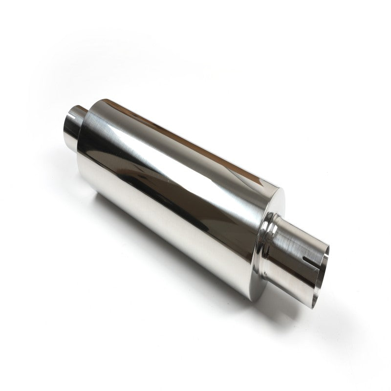 3" Stainless Steel Exhaust Muffler – Mirror Polished 535mm Length, Fiberglass Filled