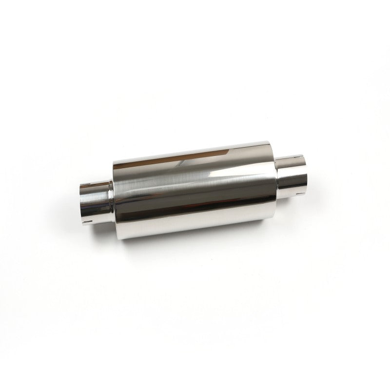 3" Stainless Steel Exhaust Muffler – Mirror Polished 535mm Length, Fiberglass Filled