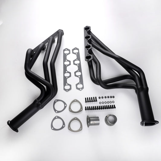 For 64-70 Mustang 67-70 Cougar 260-302W Tube Size 1.5" Collector Size 3" Long Tube Headers