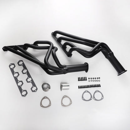 For 64-70 Mustang 67-70 Cougar 260-302W Tube Size 1.5" Collector Size 3" Long Tube Headers