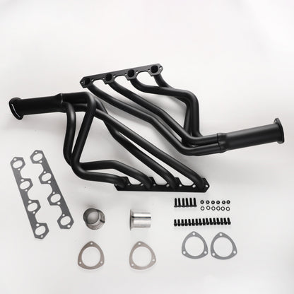 For 64-70 Mustang 67-70 Cougar 260-302W Tube Size 1.5" Collector Size 3" Long Tube Headers