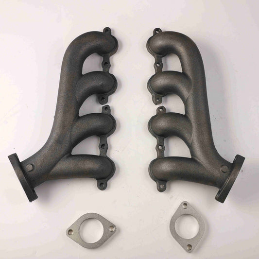 2.25" Outlets Flowtech Original Ceramic Swap Exhaust Manifolds for LS Engines