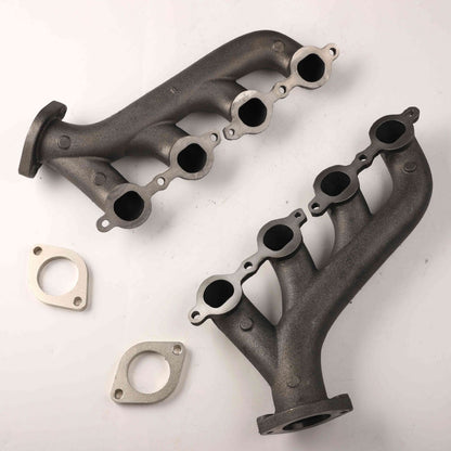 2.25" Outlets Flowtech Original Ceramic Swap Exhaust Manifolds for LS Engines