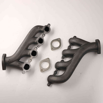 2.25" Outlets Flowtech Original Ceramic Swap Exhaust Manifolds for LS Engines