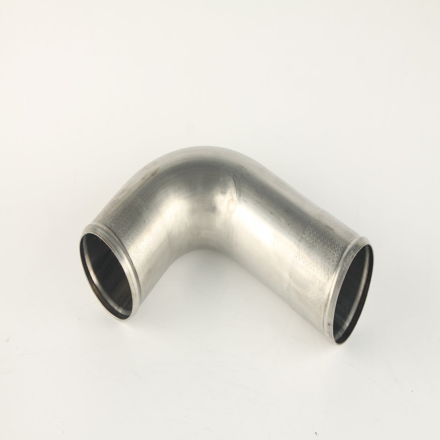 90 Degree 3.5" OD 304 Stainless Steel Elbow Pipe – 16 Gauge 5-5/8" CLR Universal Fit