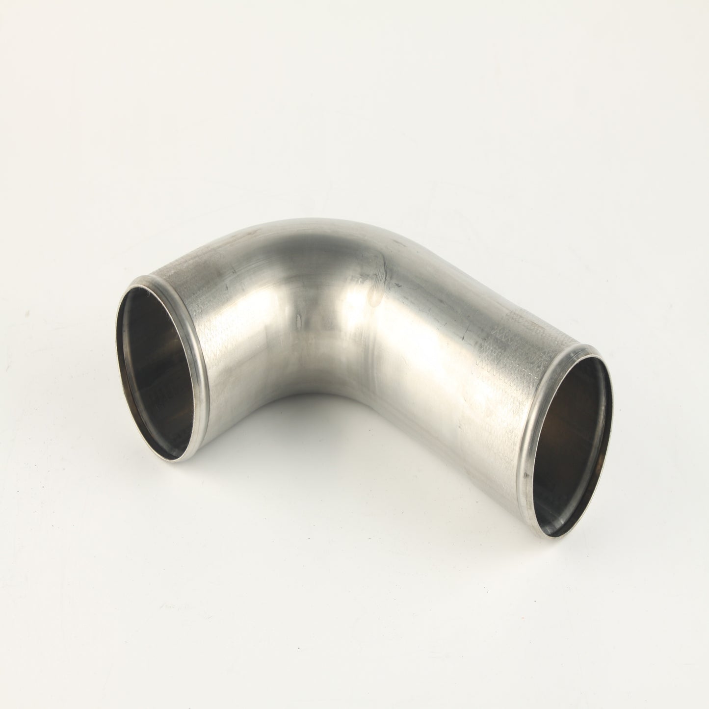 90 Degree 3.5" OD 304 Stainless Steel Elbow Pipe – 16 Gauge 5-5/8" CLR Universal Fit