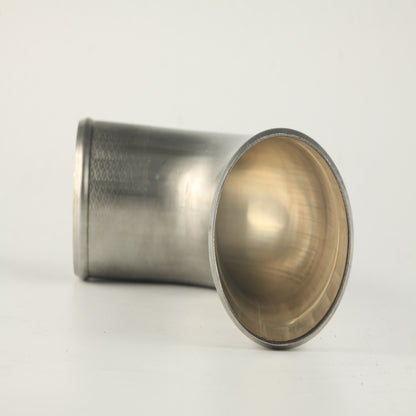 90 Degree 3.5" OD 304 Stainless Steel Elbow Pipe – 16 Gauge 5-5/8" CLR Universal Fit
